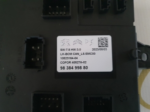 9838499880 Unitate de control hayon ramificație comutator de interconectare și telecomandă FIAT 600 2023-prezent